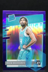 2020-21 Donruss Optic Rated Rookie Nick Richards #193 Purple Holo Prizm